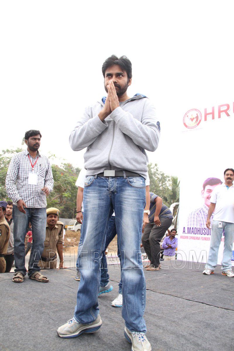 Pawan Kalyan at Walk for Heart Reach for Heart Event