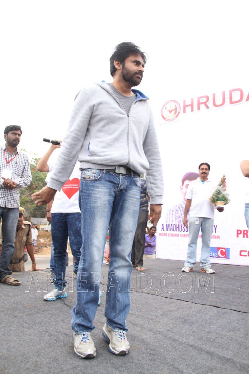 Pawan Kalyan at Walk for Heart Reach for Heart Event