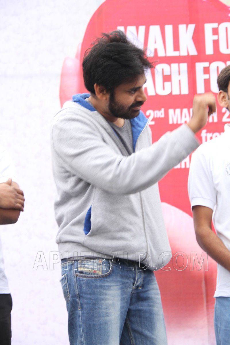 Pawan Kalyan at Walk for Heart Reach for Heart Event