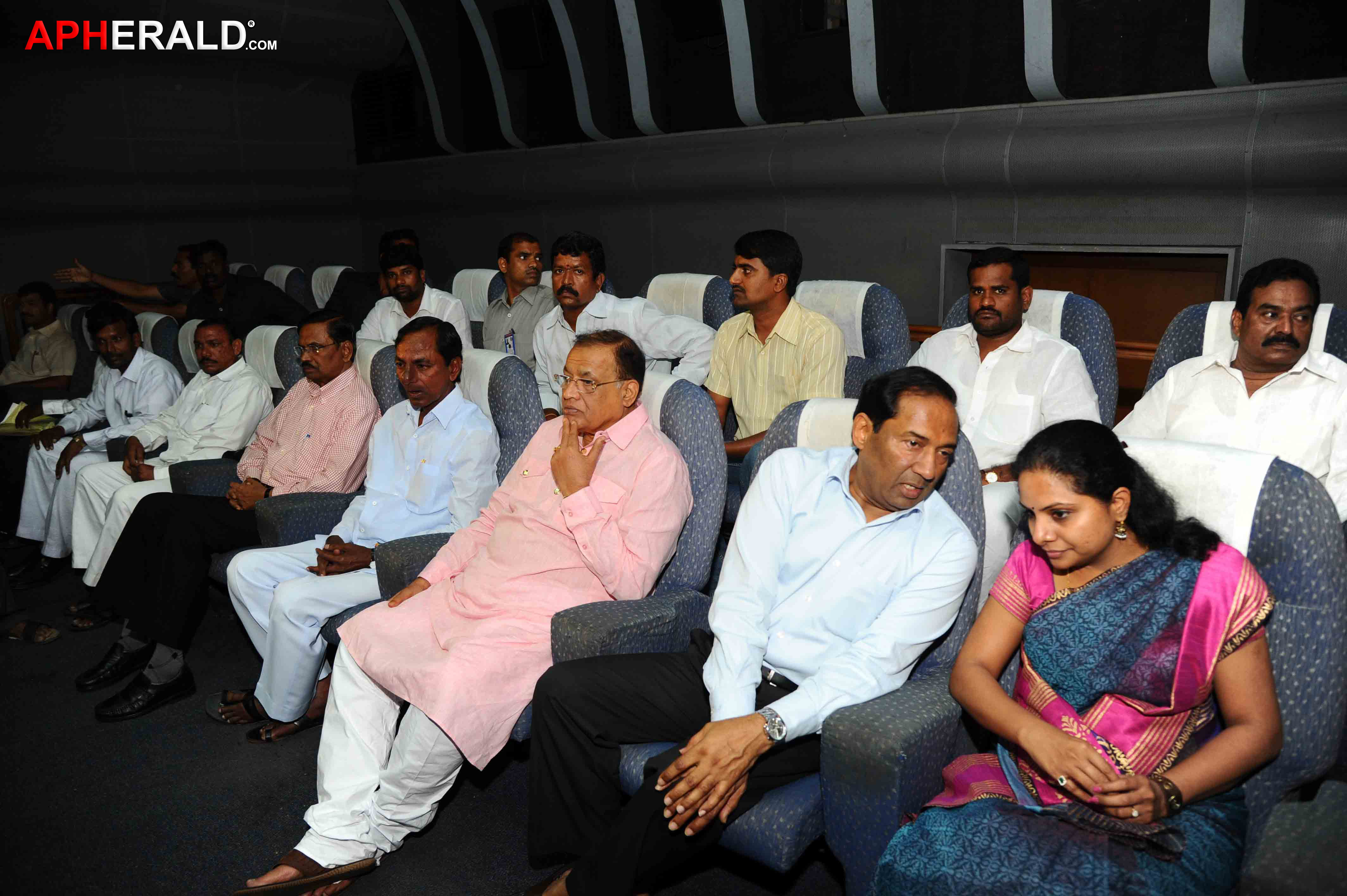 KCR Watching People War Movie Premiere