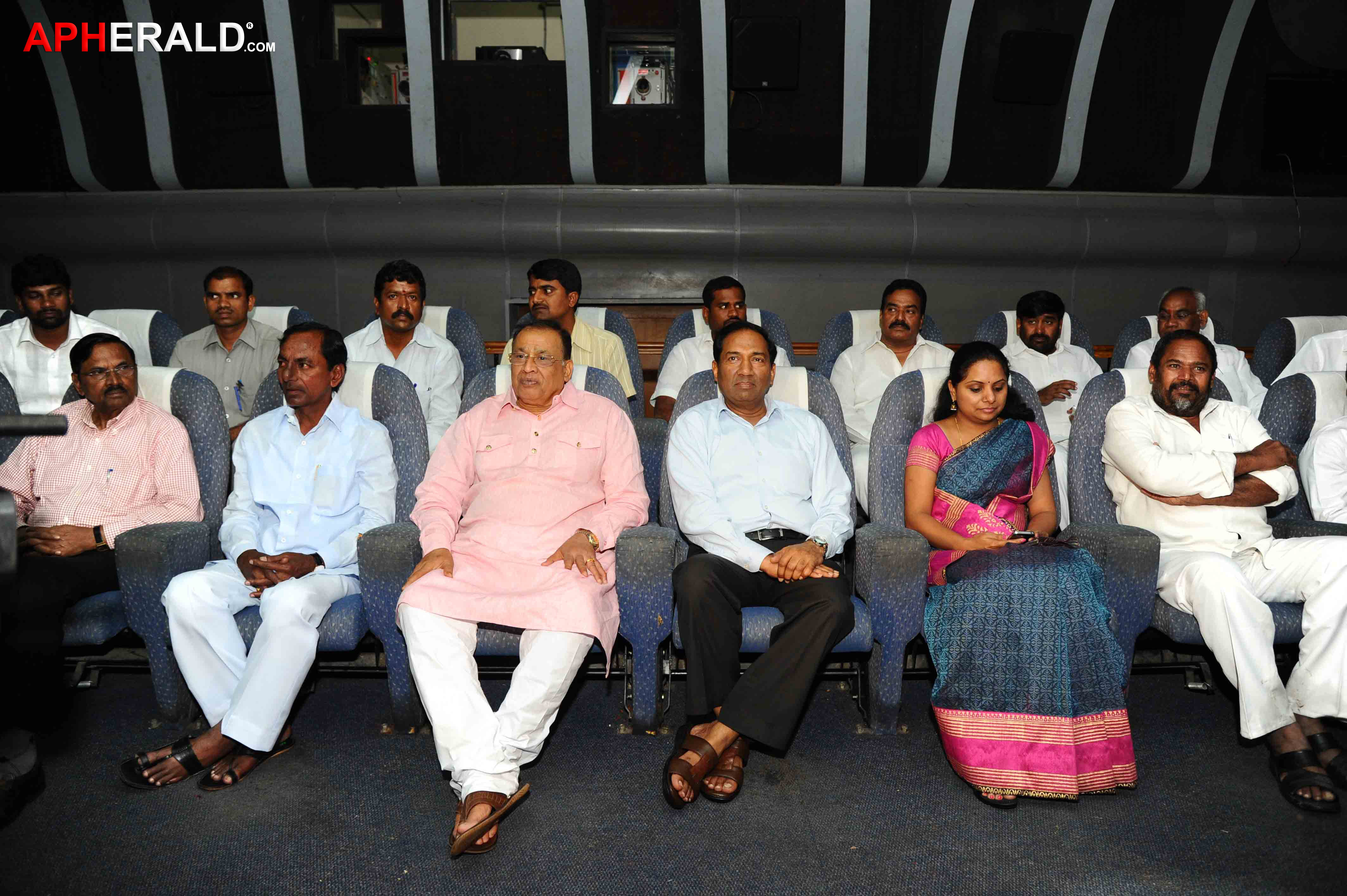 KCR Watching People War Movie Premiere