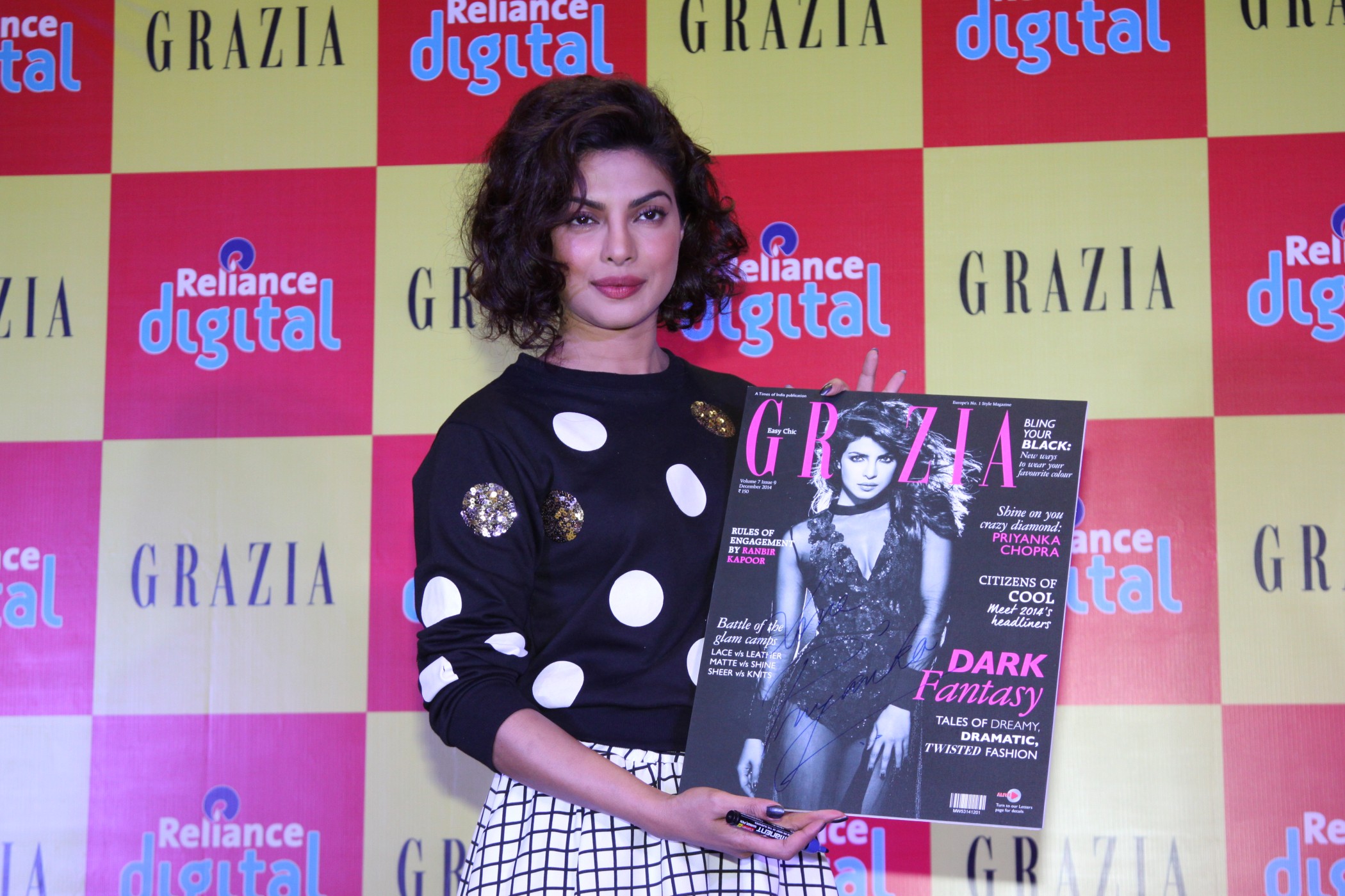 Priyanka Chopra at Grazia Magazine Cover Launch