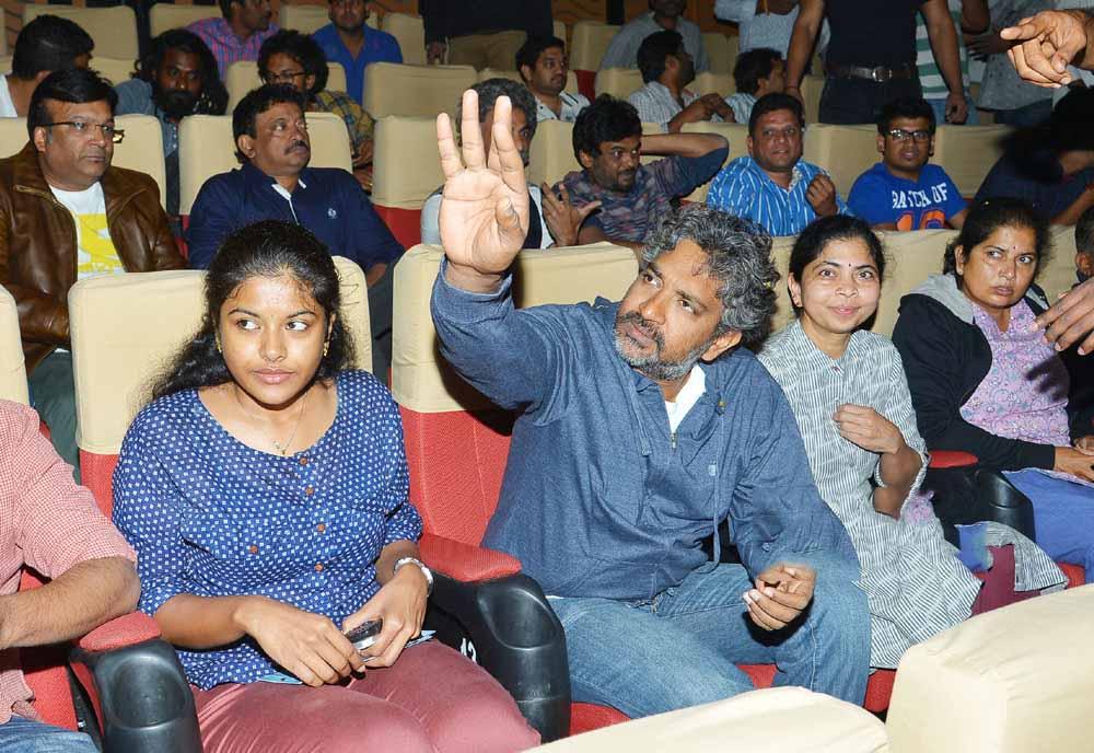 Puri  Rajamouli And RGV At Temper Benefit Show