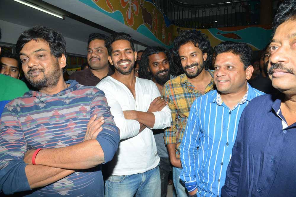 Puri  Rajamouli And RGV At Temper Benefit Show