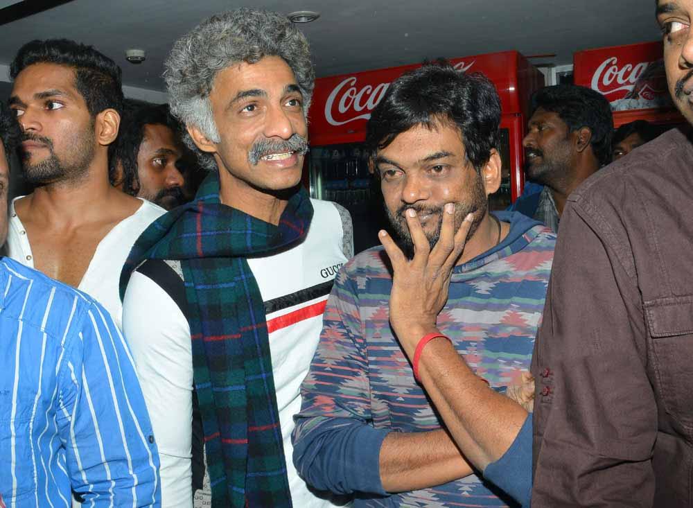 Puri  Rajamouli And RGV At Temper Benefit Show