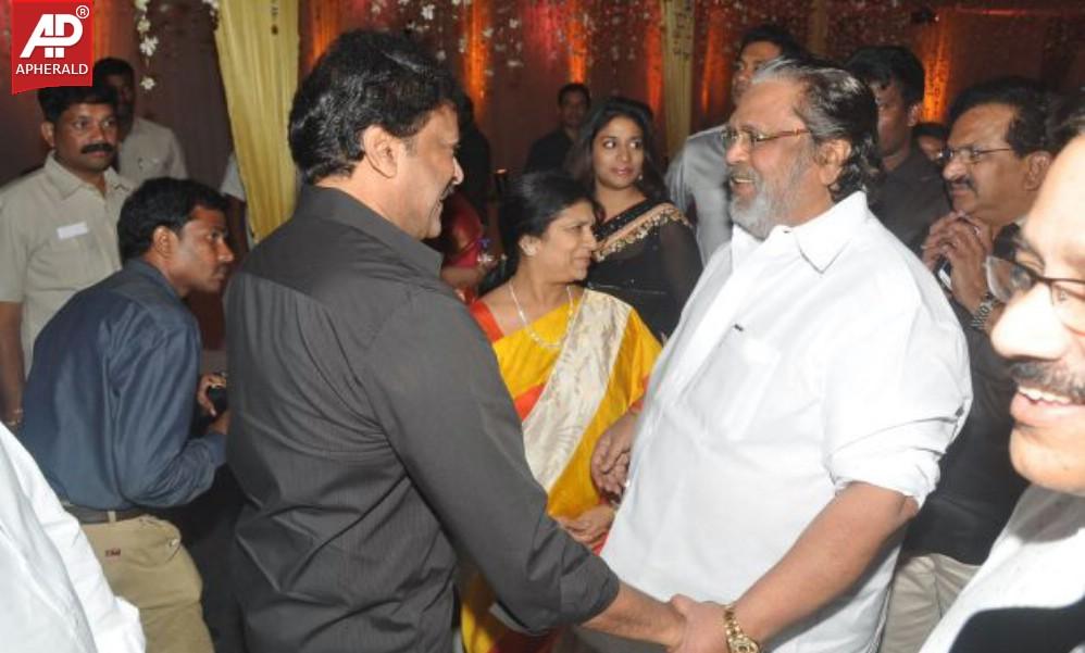 Raghavendra rao Son Wedding Reception Pics