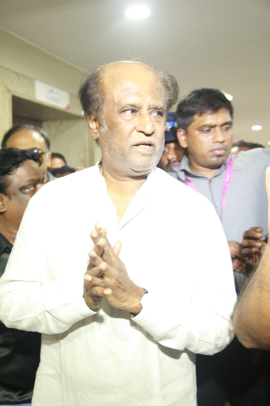 Rajinikanth Visits K Balachander At Kauvery Hospital