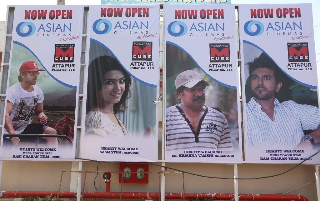 Ram Charan And Samantha Asian Cinemas Launch