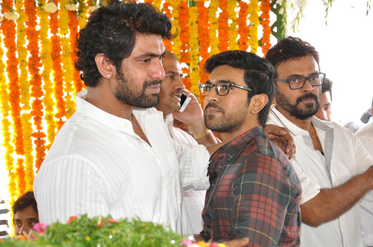 Ram Charan at Ramanaidu Antima Yatra