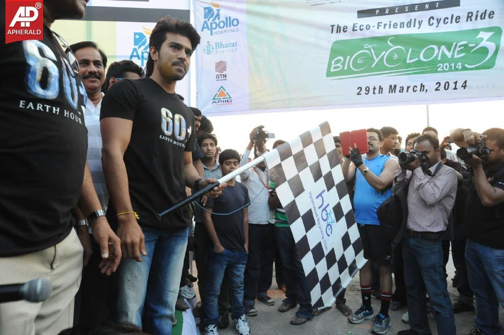 Rama Charan at Eco Friendly Cycle Ride Event