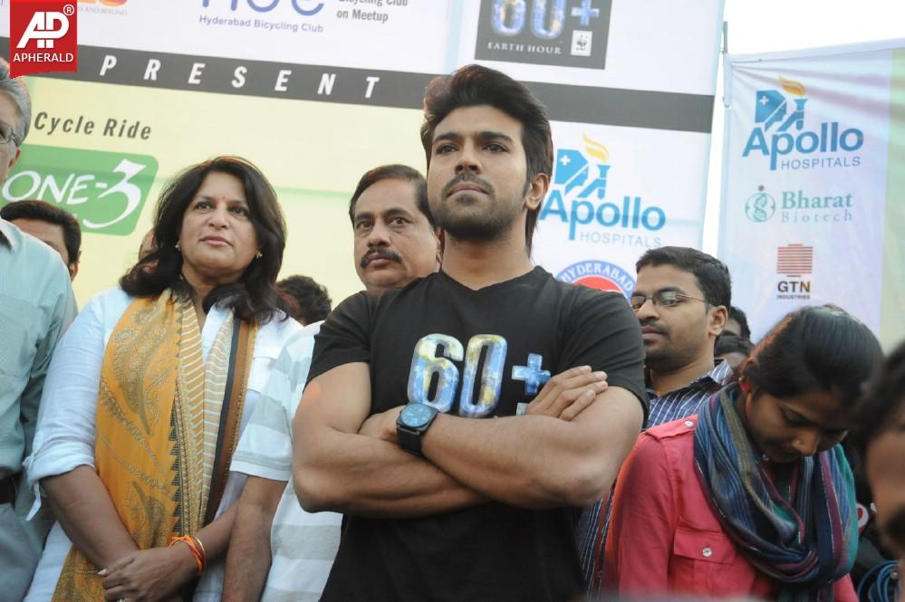 Rama Charan at Eco Friendly Cycle Ride Event