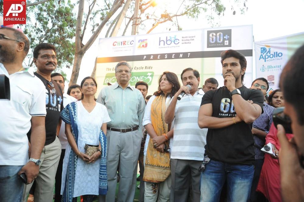 Rama Charan at Eco Friendly Cycle Ride Event