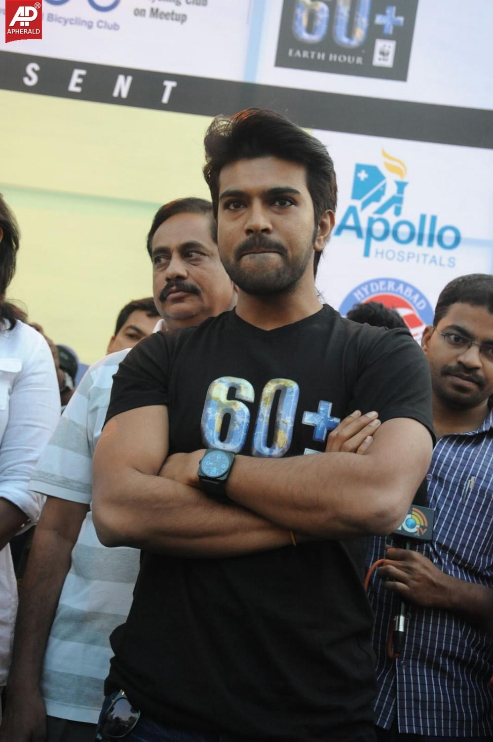 Rama Charan at Eco Friendly Cycle Ride Event