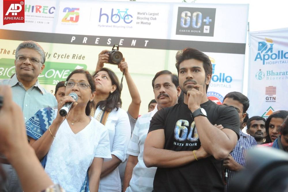 Rama Charan at Eco Friendly Cycle Ride Event