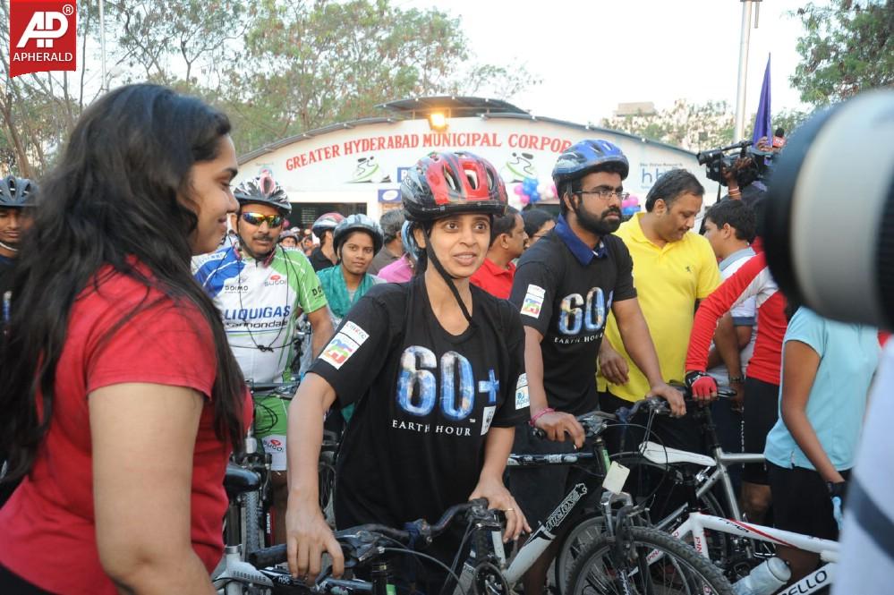 Rama Charan at Eco Friendly Cycle Ride Event