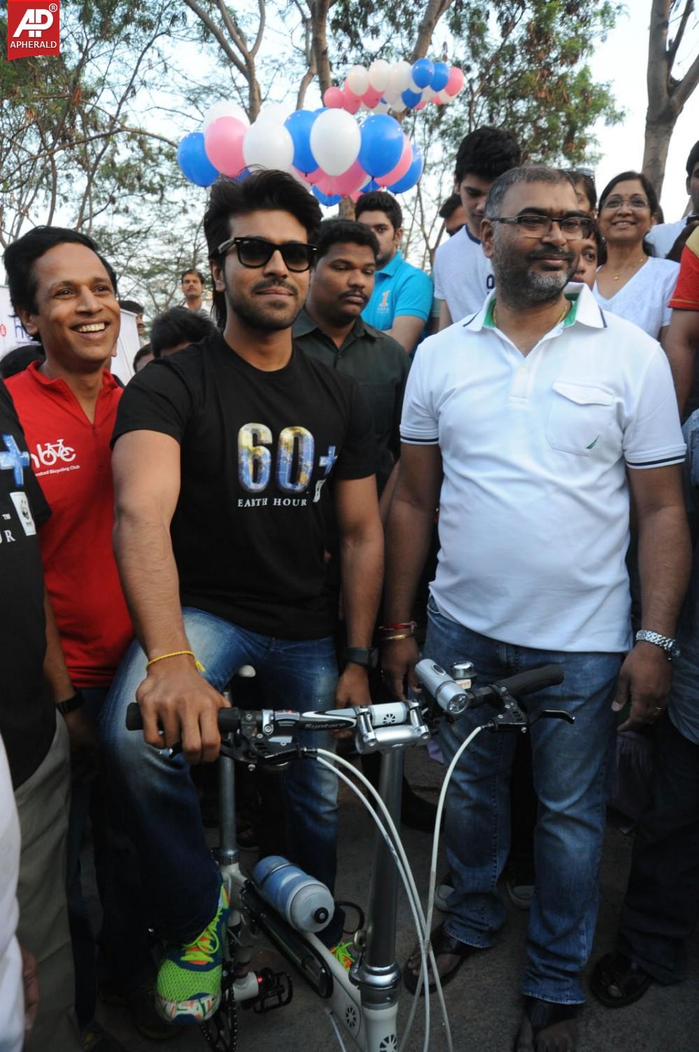 Rama Charan at Eco Friendly Cycle Ride Event