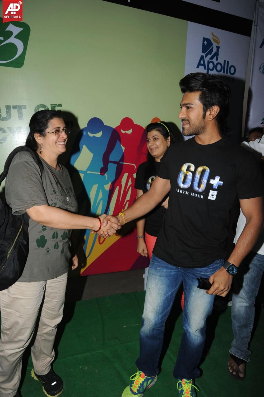 Rama Charan at Eco Friendly Cycle Ride Event
