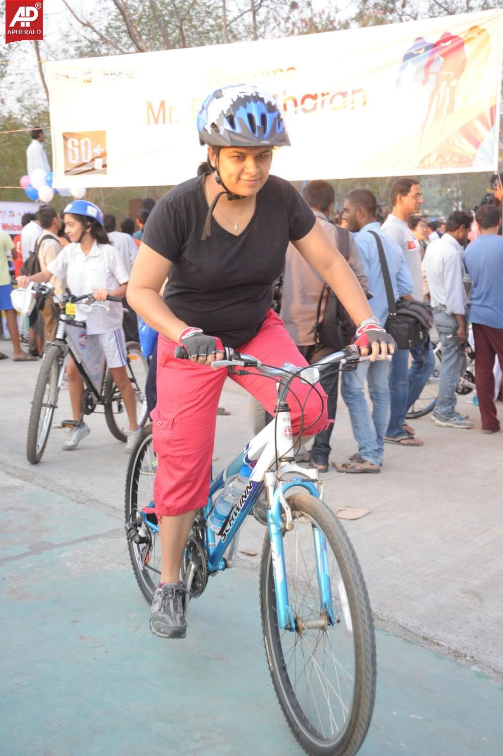 Rama Charan at Eco Friendly Cycle Ride Event