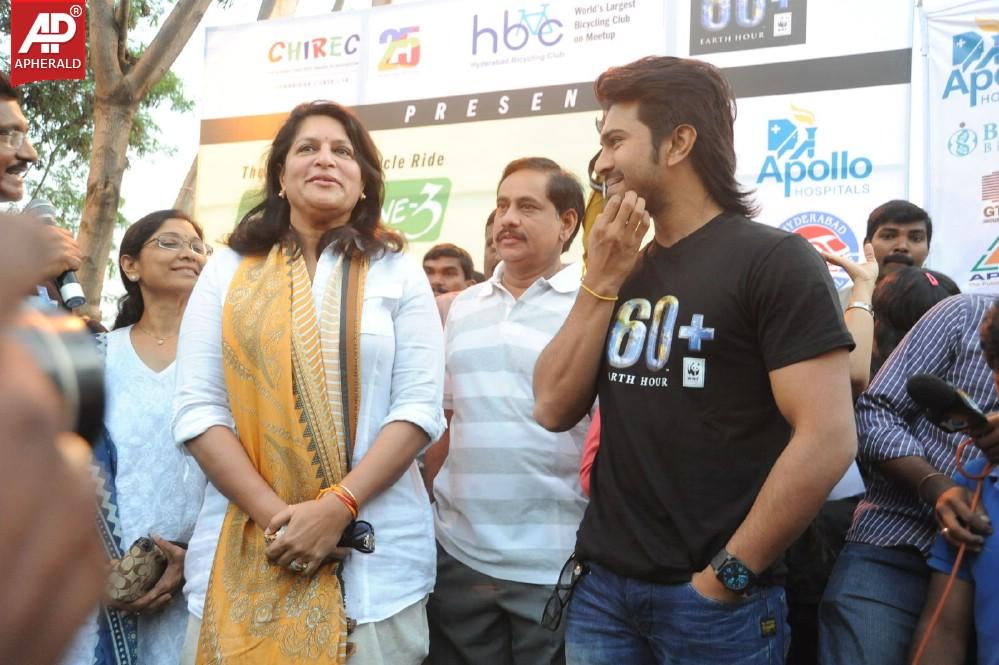 Rama Charan at Eco Friendly Cycle Ride Event
