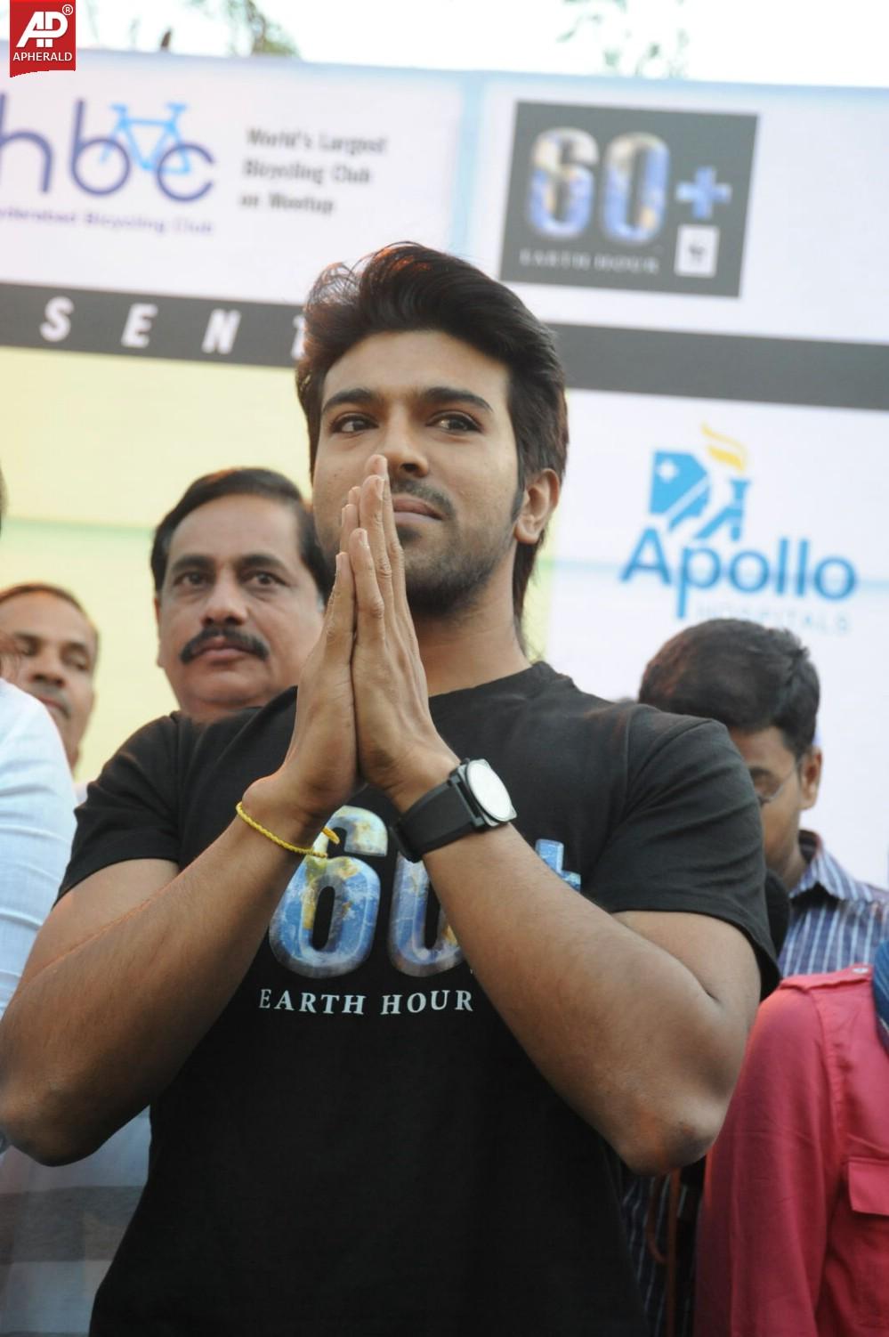 Rama Charan at Eco Friendly Cycle Ride Event