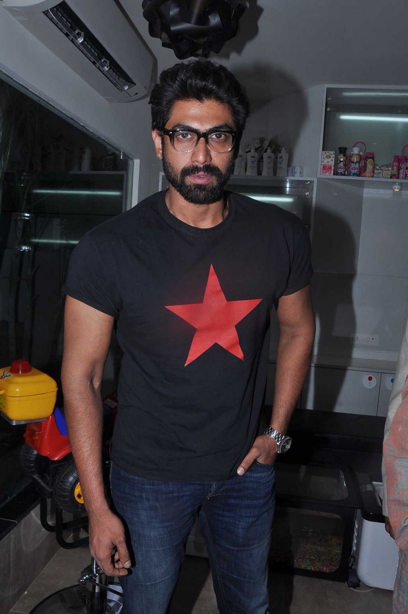 Rana Daggubati Stills At Alexander Salon Launch