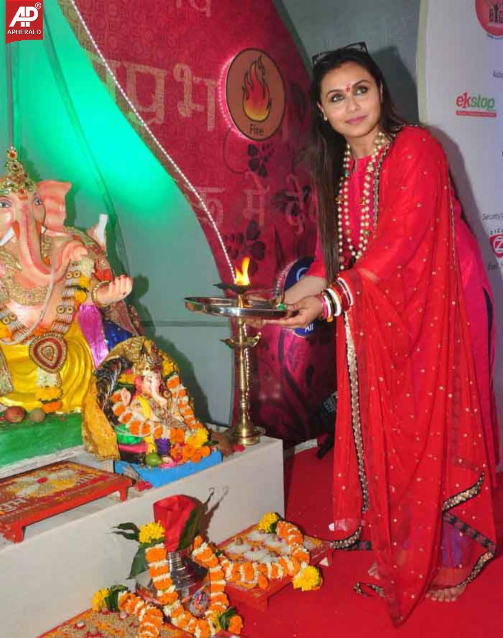 Rani Mukerjee Celebrates Ganesh Festival