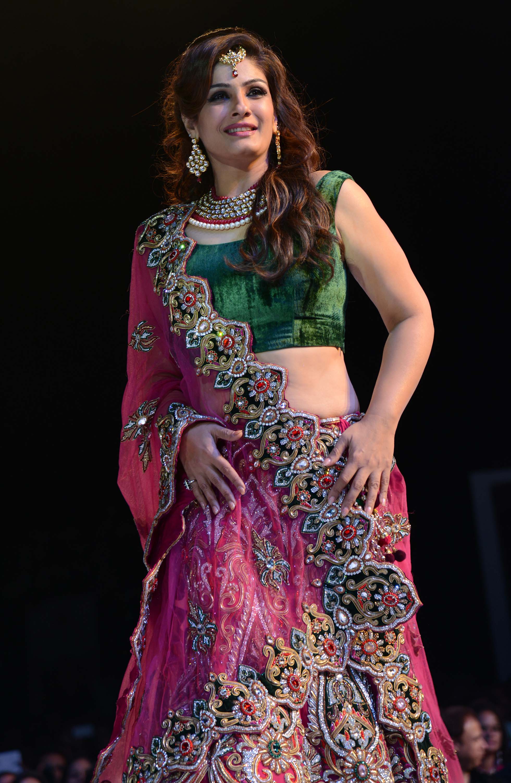 Raveena Tandon Ramp Walks Asif Shah Fashion Show