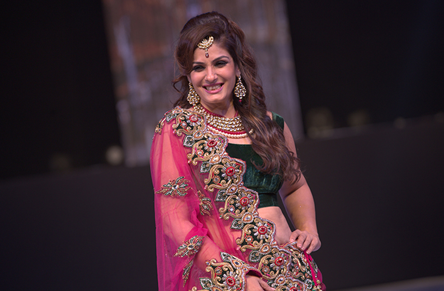 Raveena Tandon Ramp Walks Asif Shah Fashion Show