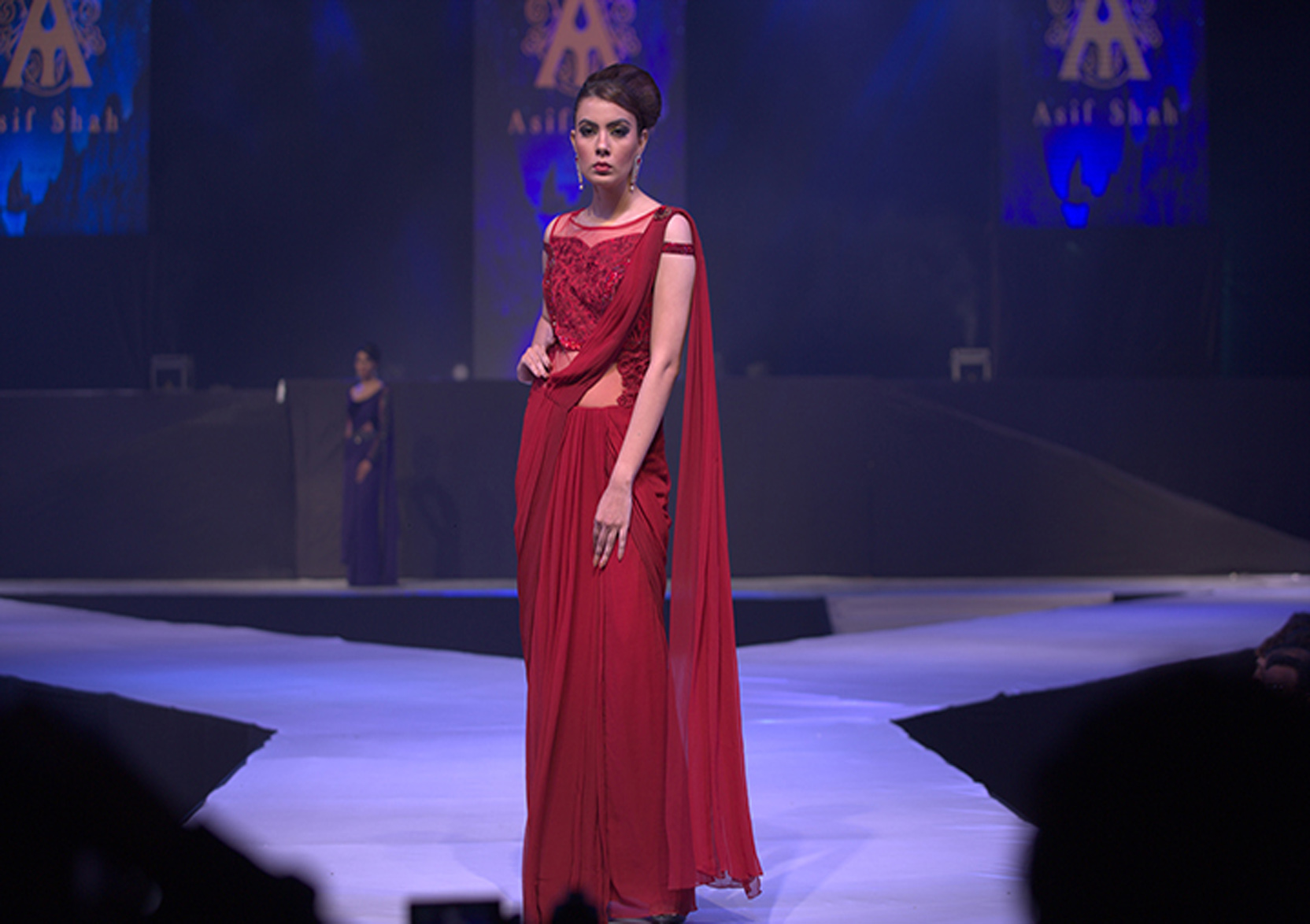 Raveena Tandon Ramp Walks Asif Shah Fashion Show