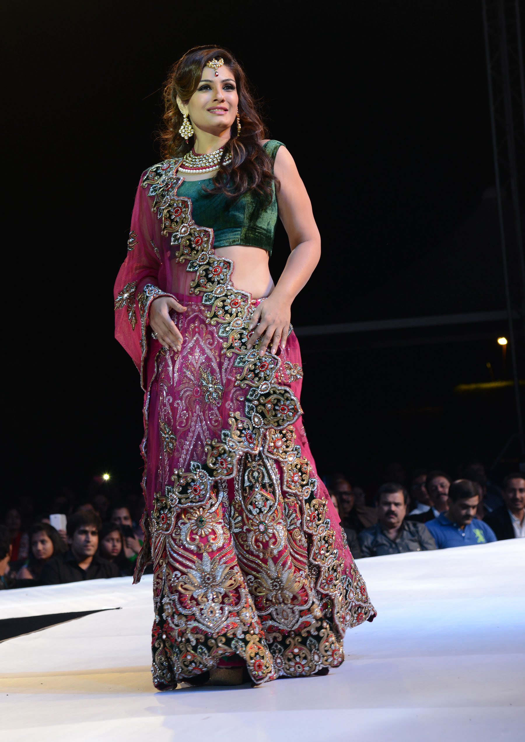Raveena Tandon Ramp Walks Asif Shah Fashion Show