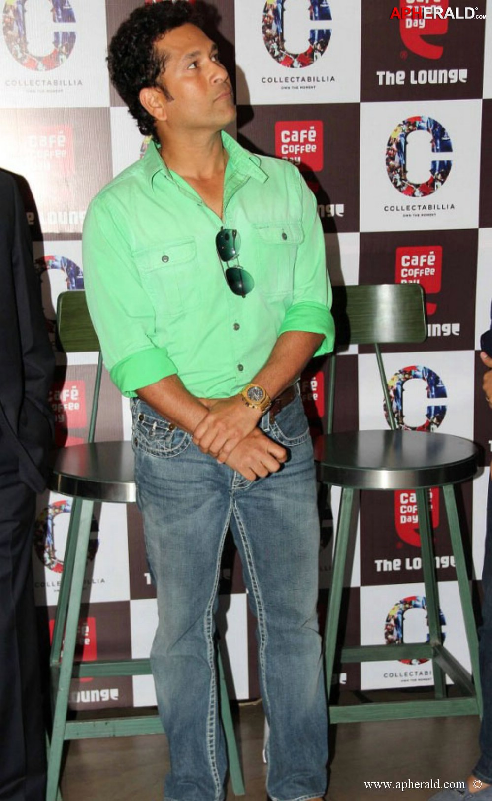 Sachin Tendulkar at Cafe Coffee Day