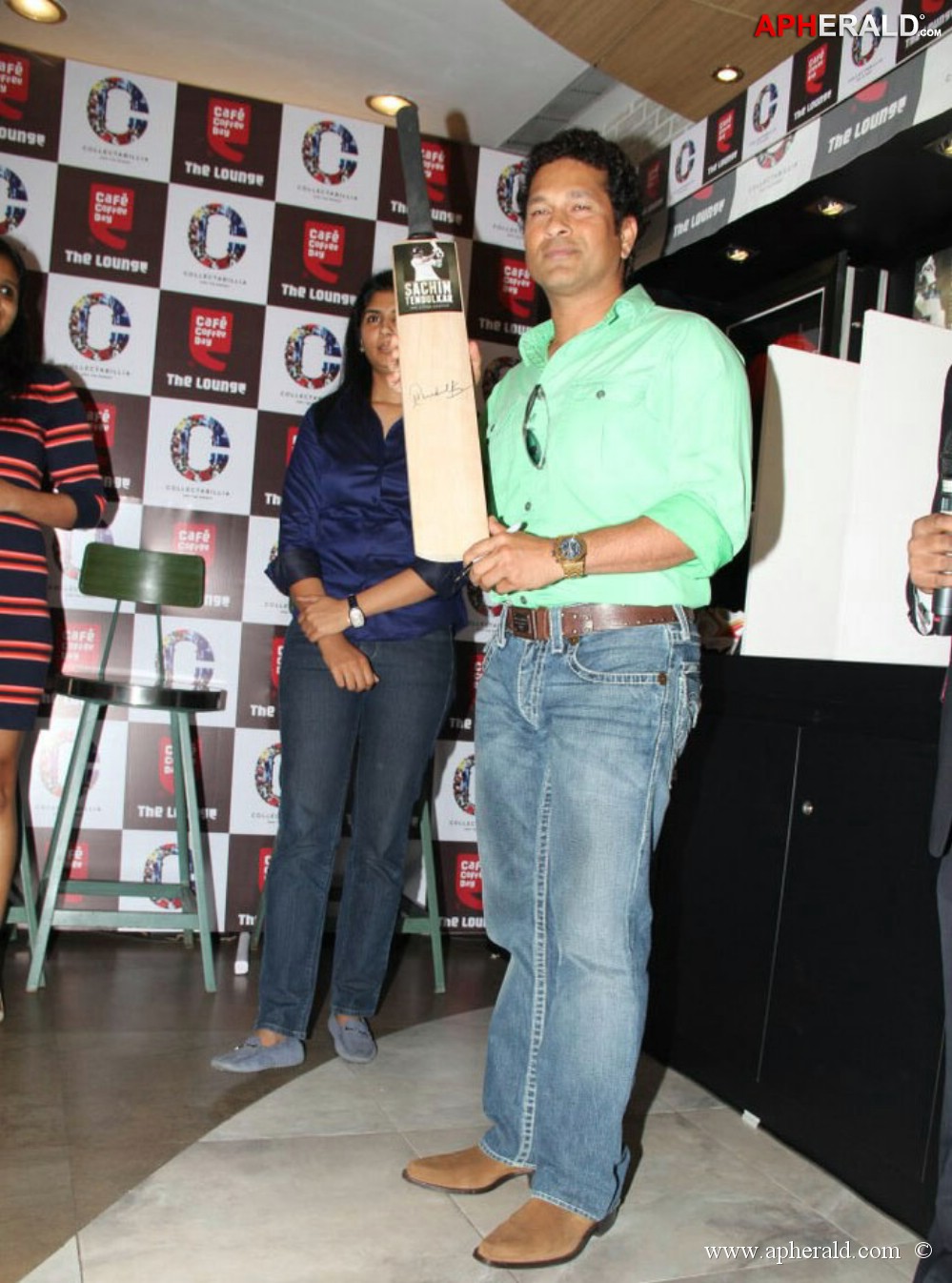 Sachin Tendulkar at Cafe Coffee Day