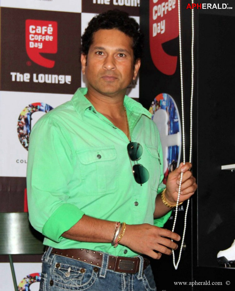 Sachin Tendulkar at Cafe Coffee Day