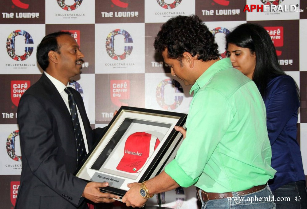 Sachin Tendulkar at Cafe Coffee Day