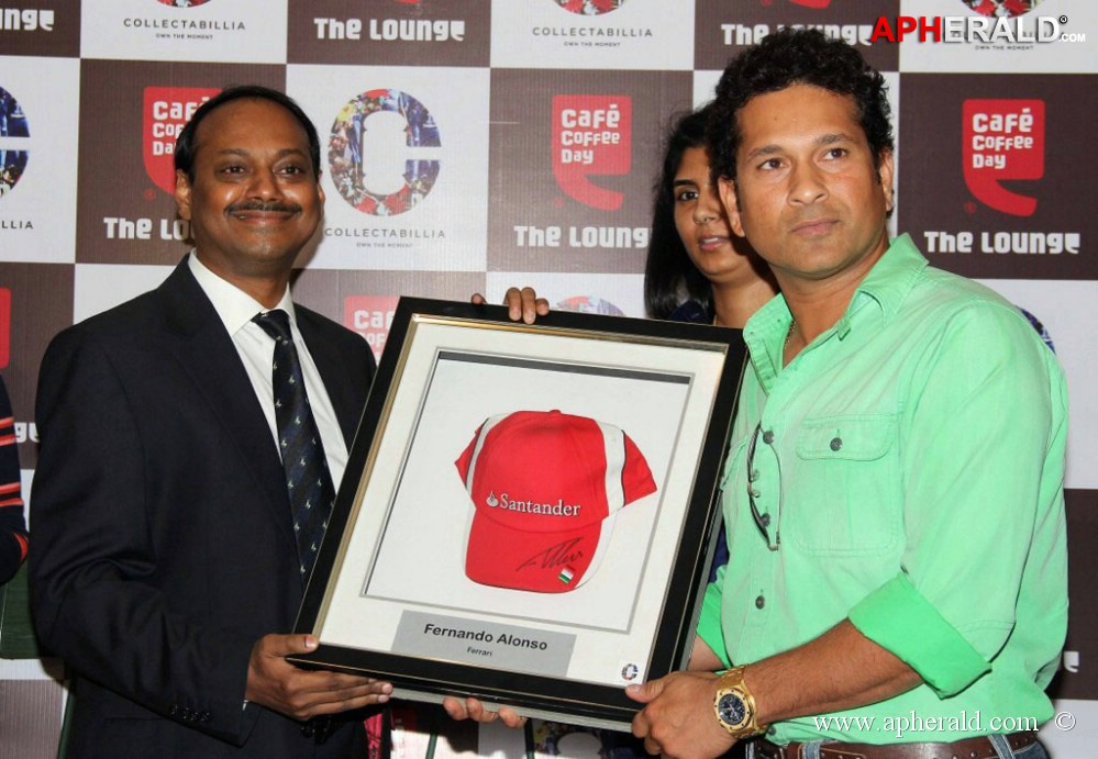 Sachin Tendulkar at Cafe Coffee Day