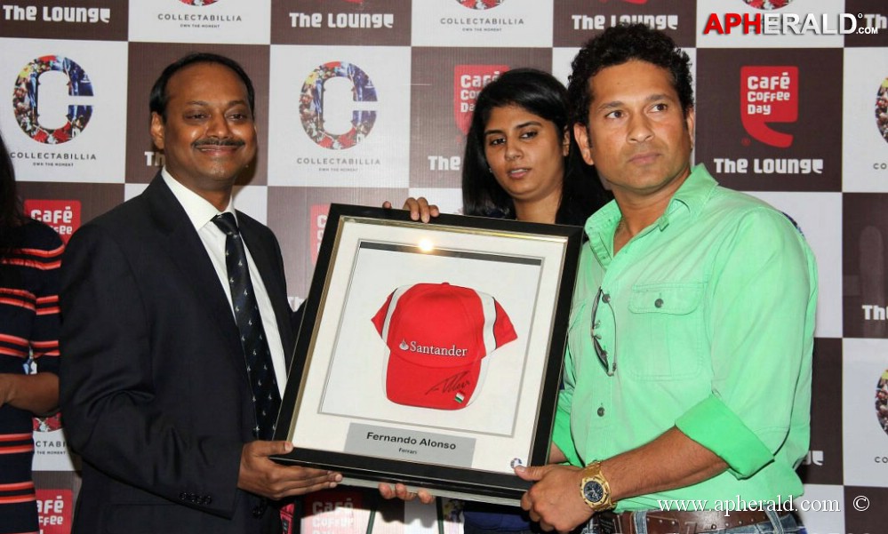 Sachin Tendulkar at Cafe Coffee Day