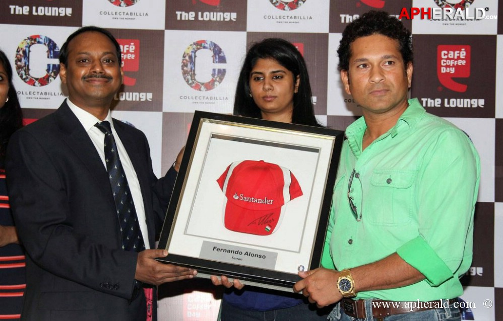 Sachin Tendulkar at Cafe Coffee Day