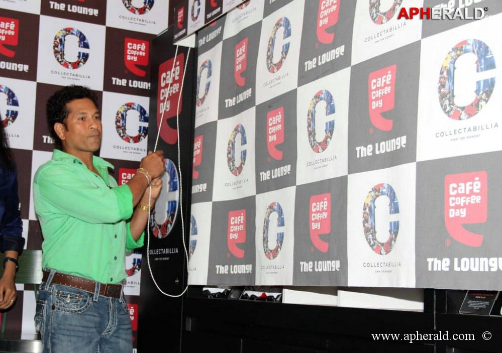 Sachin Tendulkar at Cafe Coffee Day