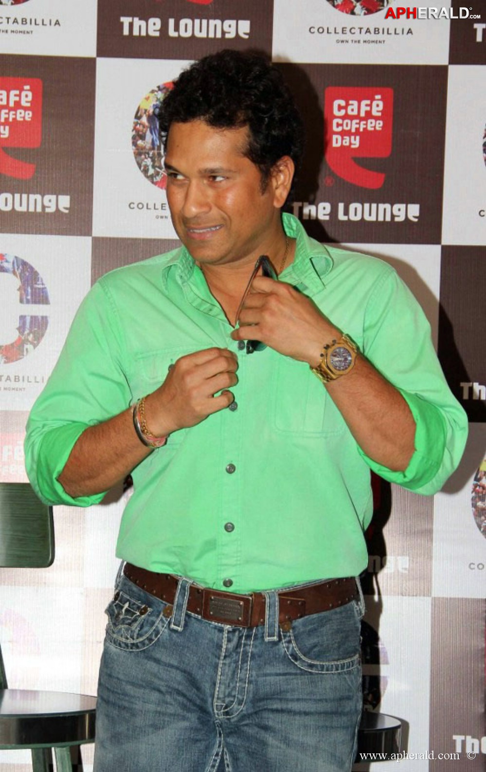 Sachin Tendulkar at Cafe Coffee Day