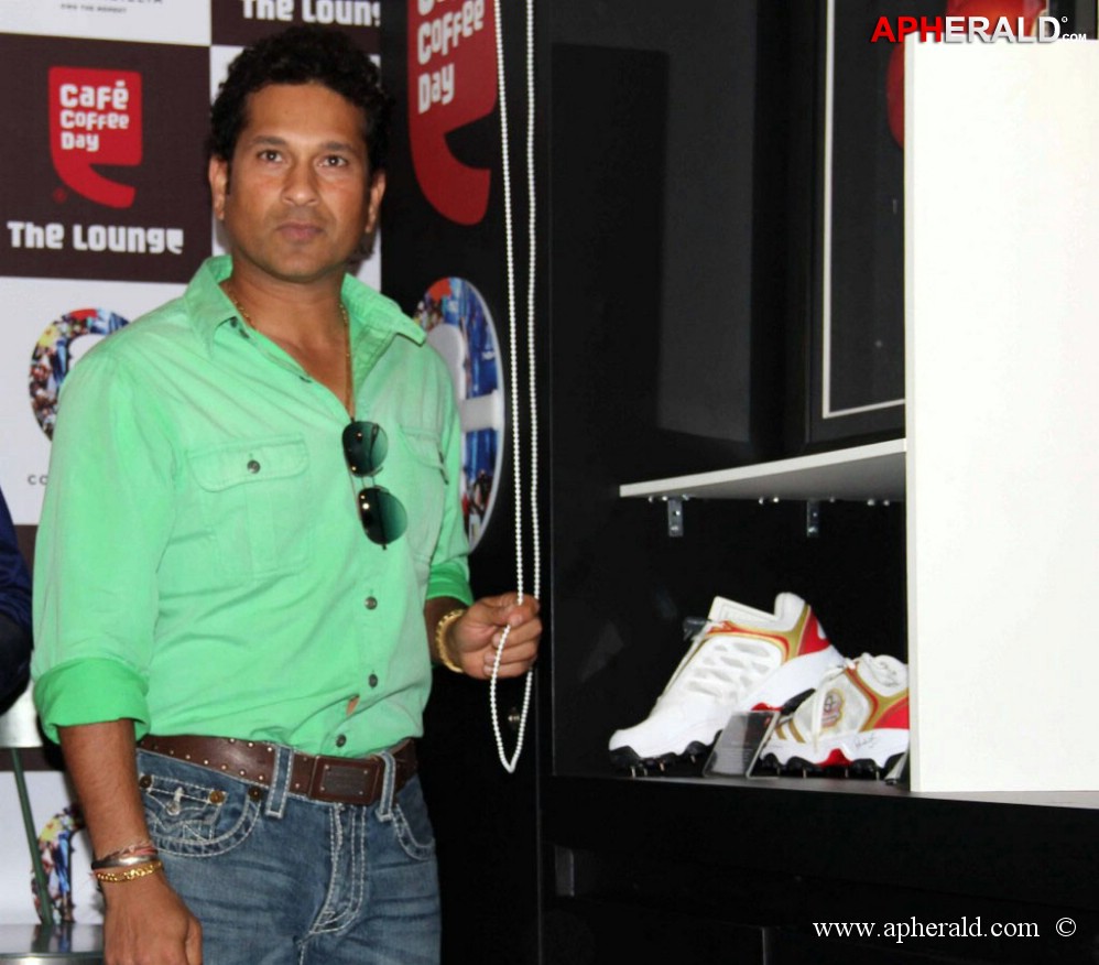 Sachin Tendulkar at Cafe Coffee Day