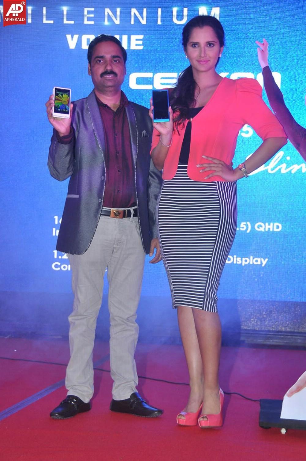 Sania Mirza Launches Celkon Millennium Vogue