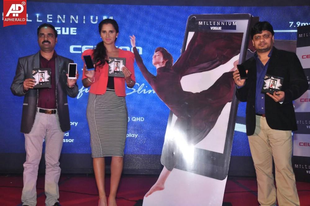 Sania Mirza Launches Celkon Millennium Vogue