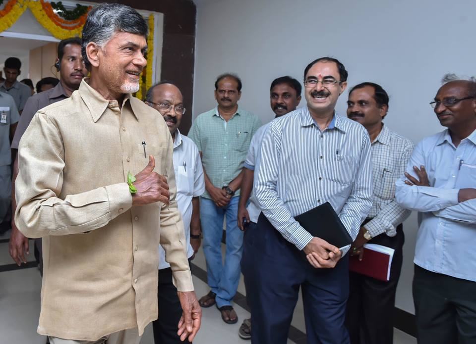 Shri NCBN at AP secretariat inaugurating his new chambers