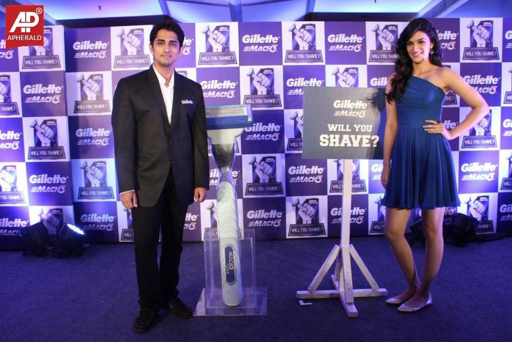 Siddharth Launch Gillette Shave Grave Campaign