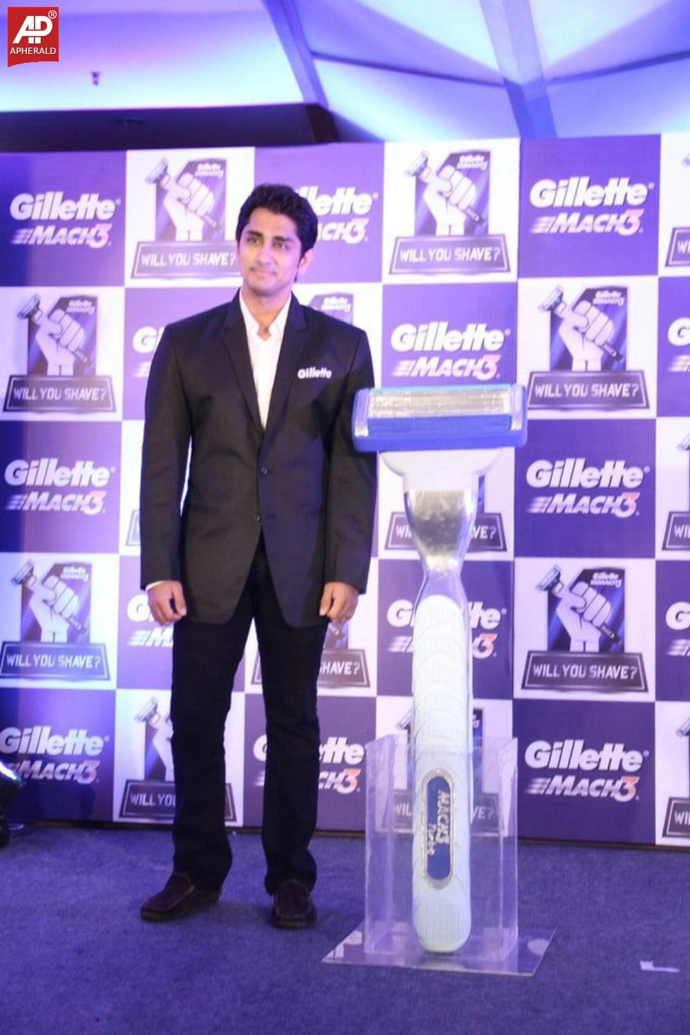 Siddharth Launch Gillette Shave Grave Campaign