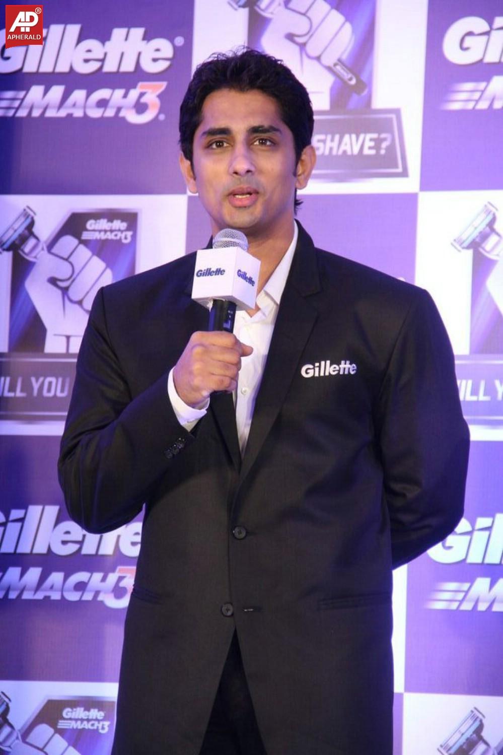 Siddharth Launch Gillette Shave Grave Campaign