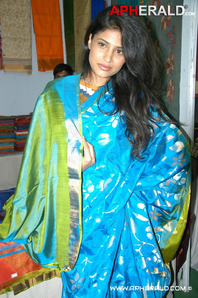 Swetha Pandit Launch Silk of India Exhibition