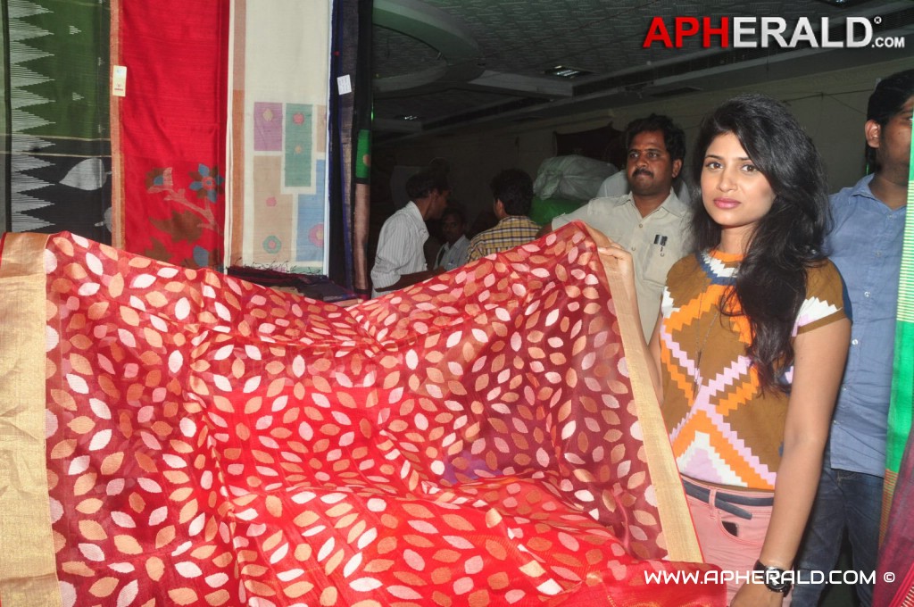 Swetha Pandit Launch Silk of India Exhibition