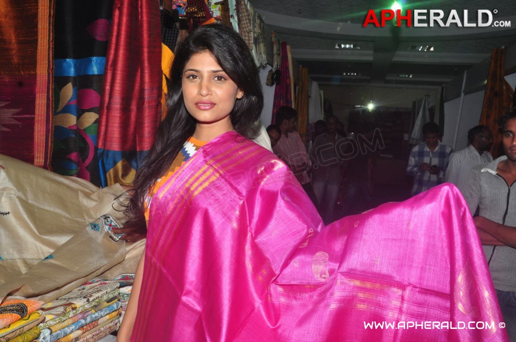 Swetha Pandit Launch Silk of India Exhibition