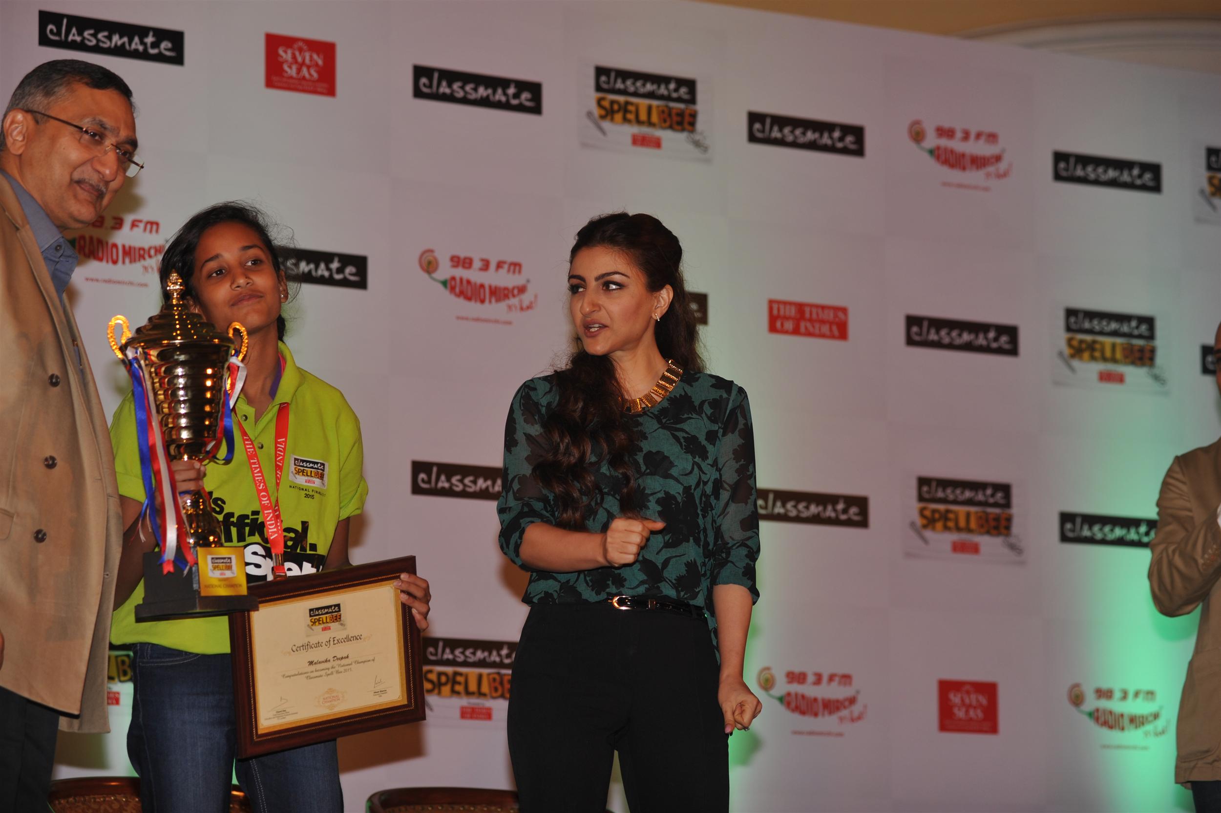 Soha Ali Khan Announces Classmate Spell Bee Season 7 winner